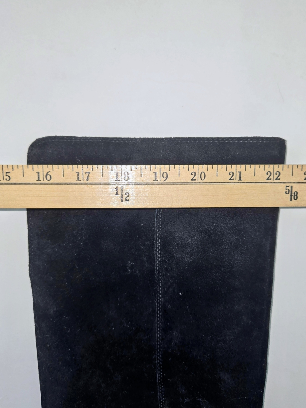 CORSO COMO Women's Black Suede Over-the-Knee Boots with Low Block Heel WOMENS  9 - Picture 10 of 11